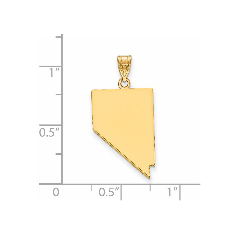 14KY Nevada State Pendant