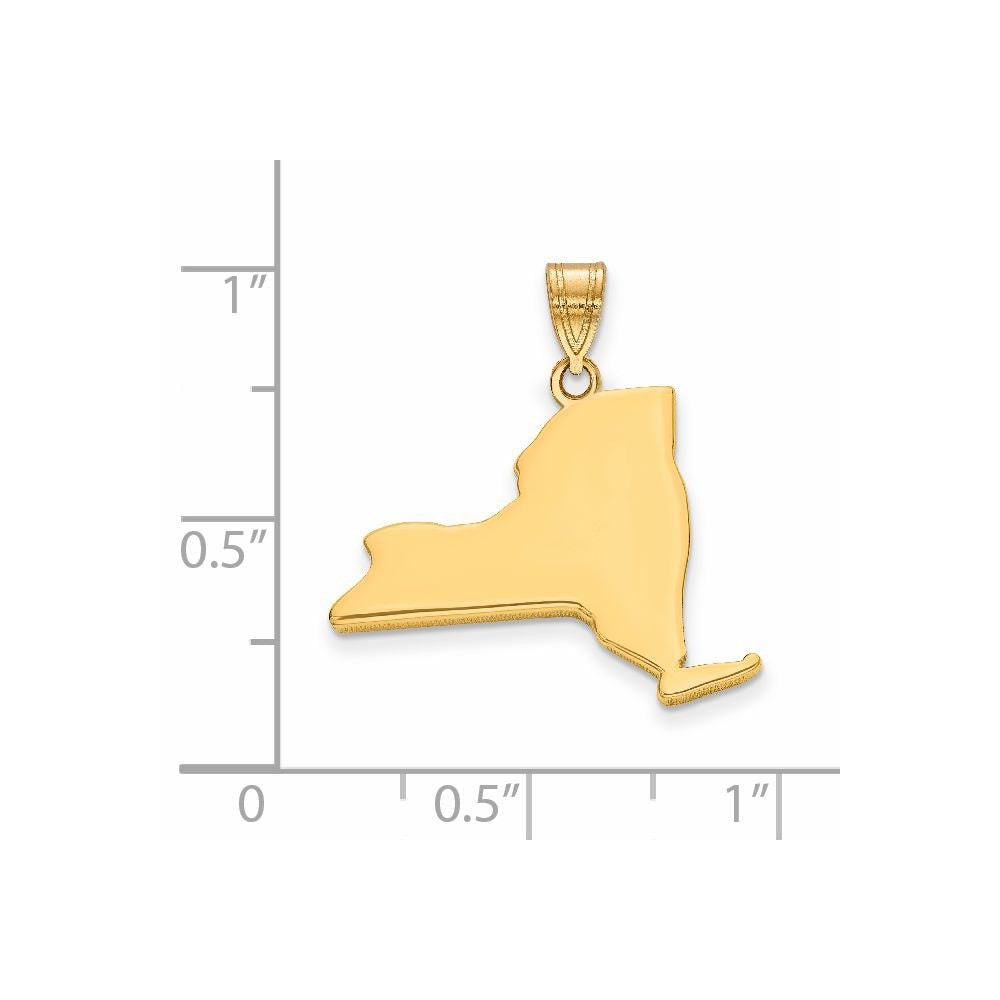 14KY New York State Pendant