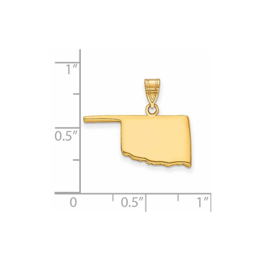14KY Oklahoma State Pendant