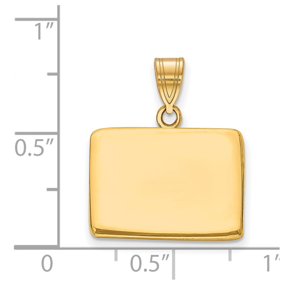 Sterling Silver/Gold-plated Colorado State Pendant