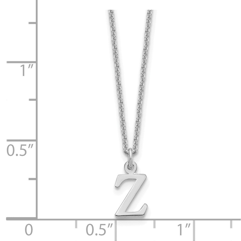 14KW Cutout Letter Z Initial Necklace
