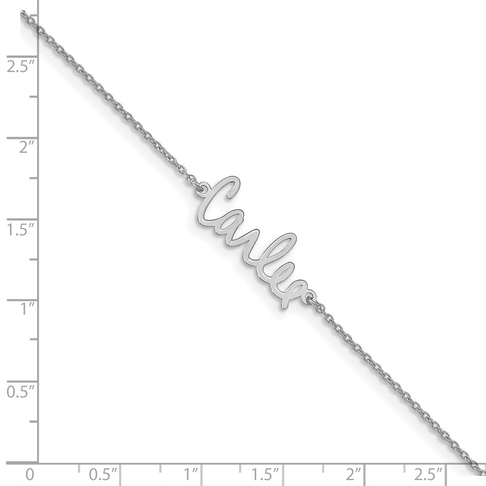 14k White Gold Signature Bracelet