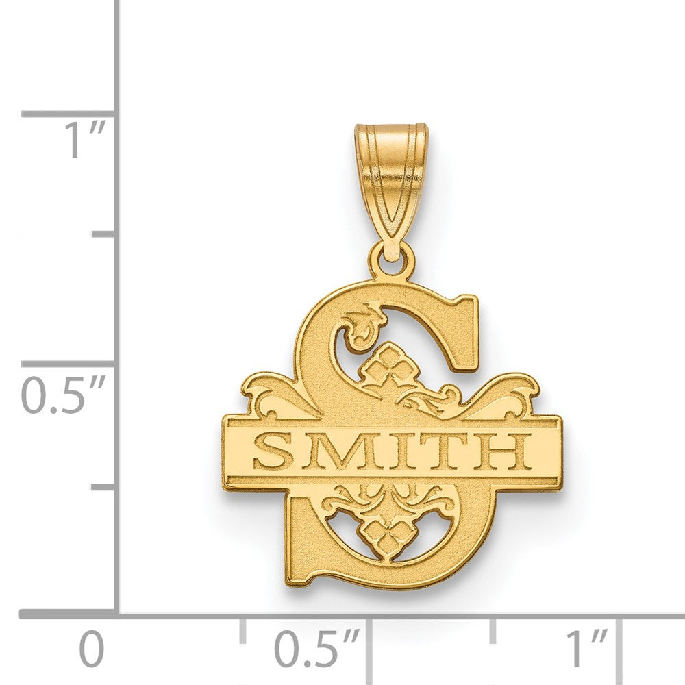 14k Yellow Gold Initial and Family Name Pendant