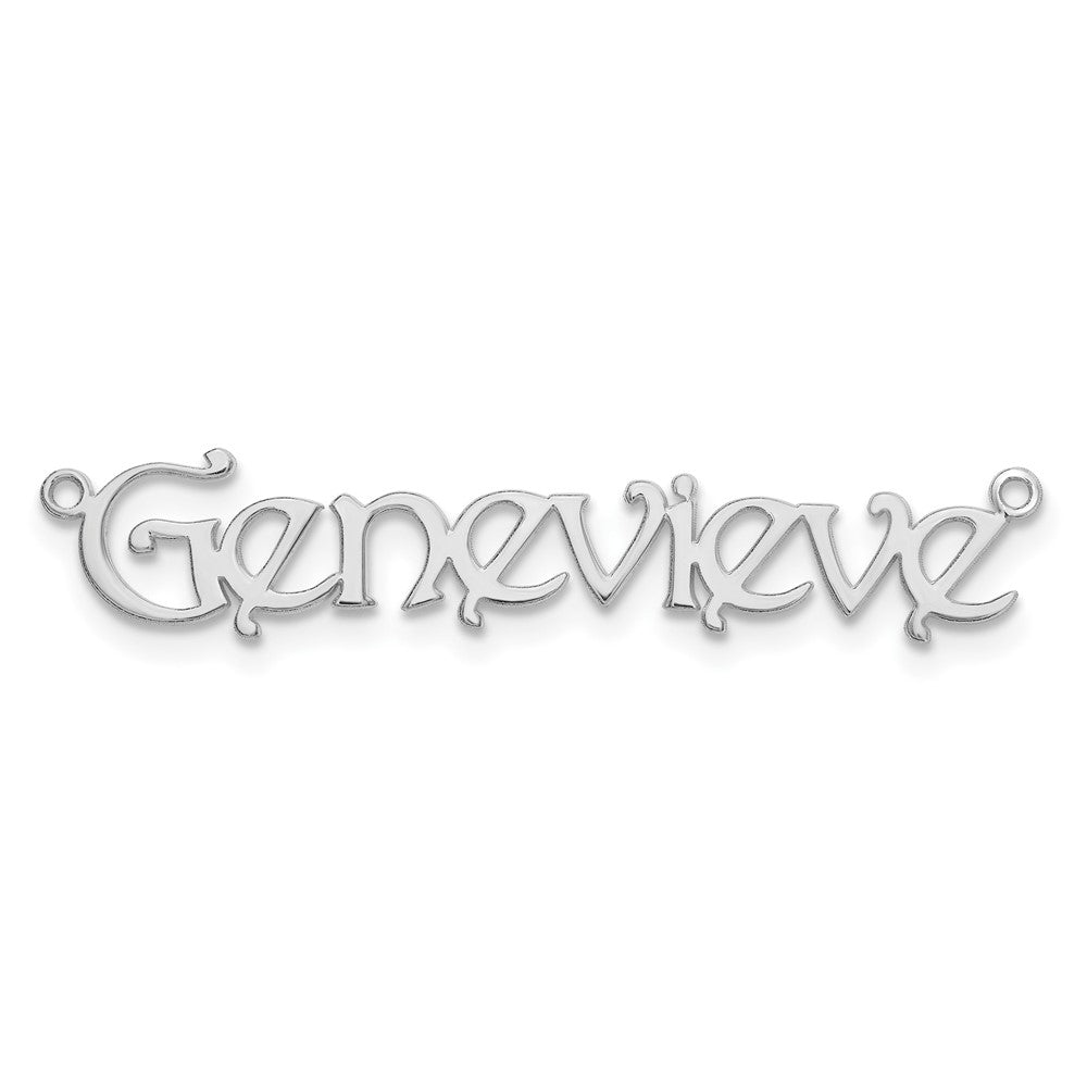 Sterling Silver/Rhodium-plated Name Plate