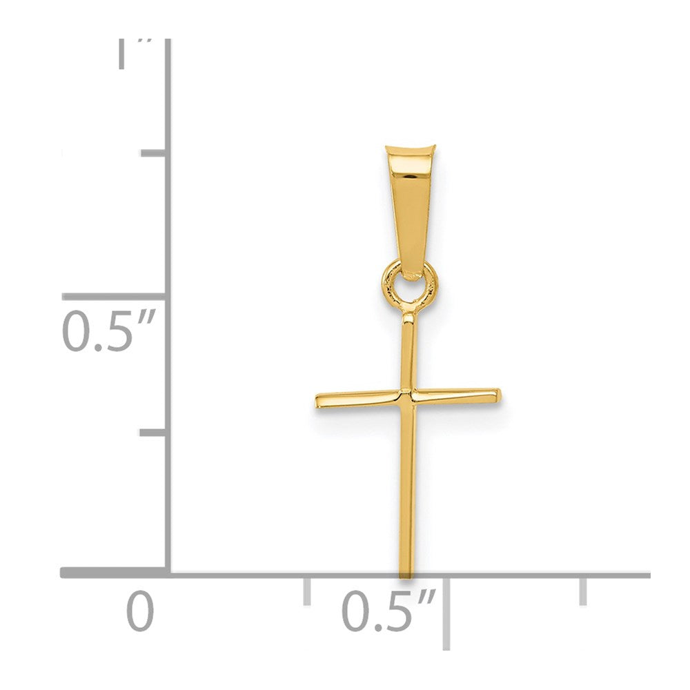 14k Polished Cross Pendant