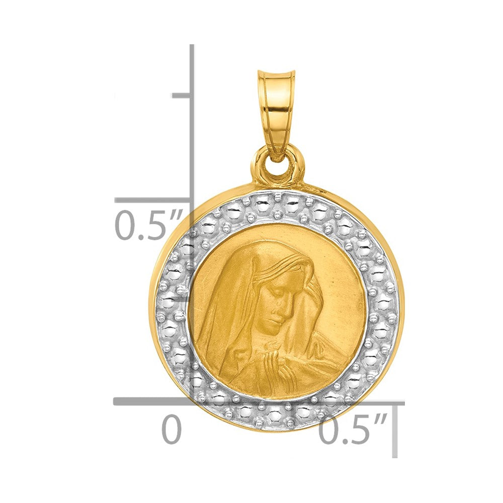 14k and Rhodium Hollow of Sorrows Pendant