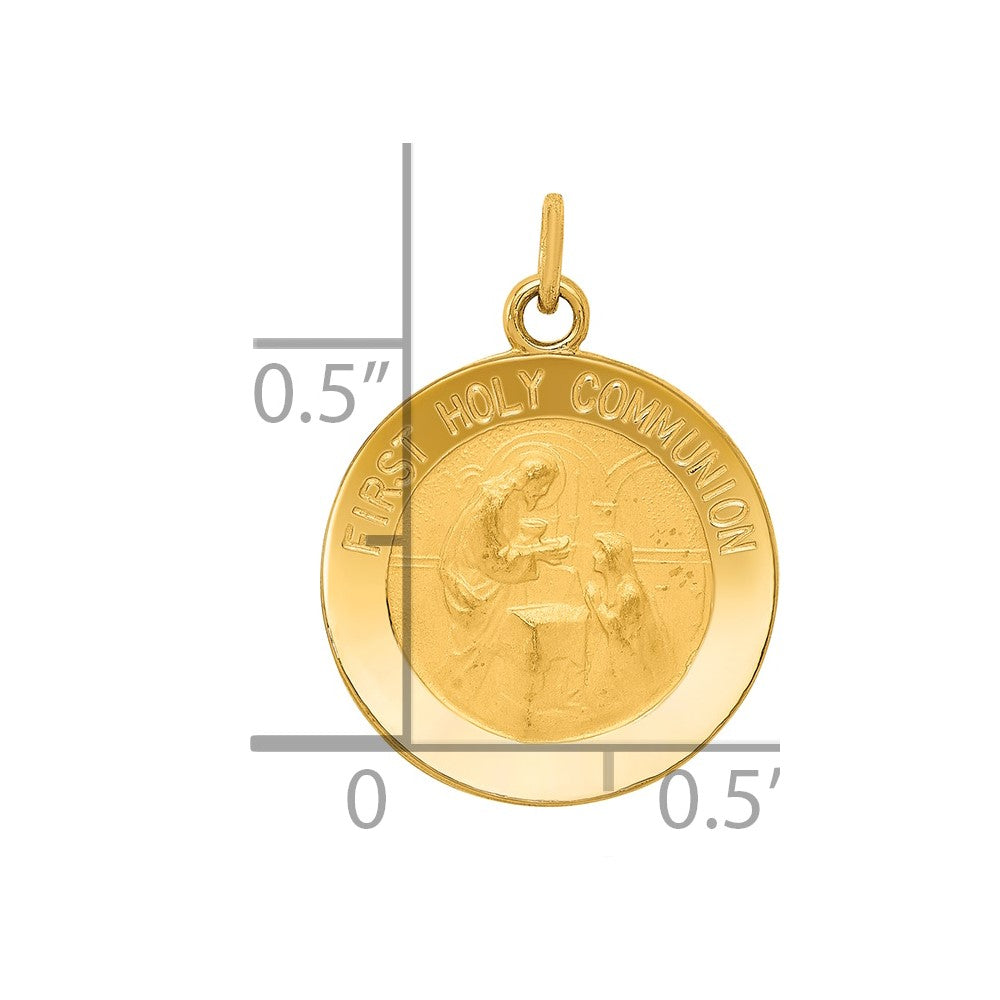 14k First Holy Communion Charm