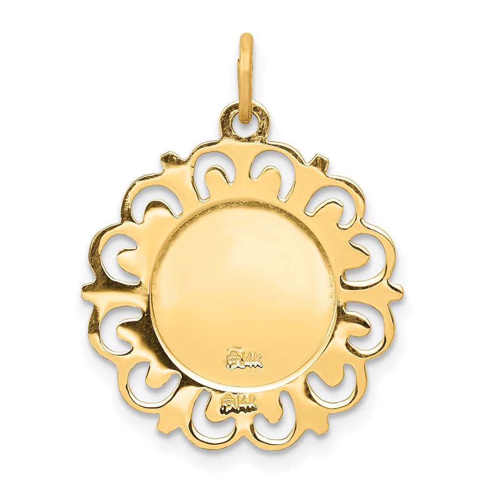 14k Saint Michael Medal Charm