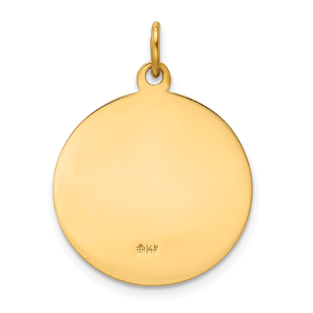 14k Our of Perpetual Help Medal Pendant