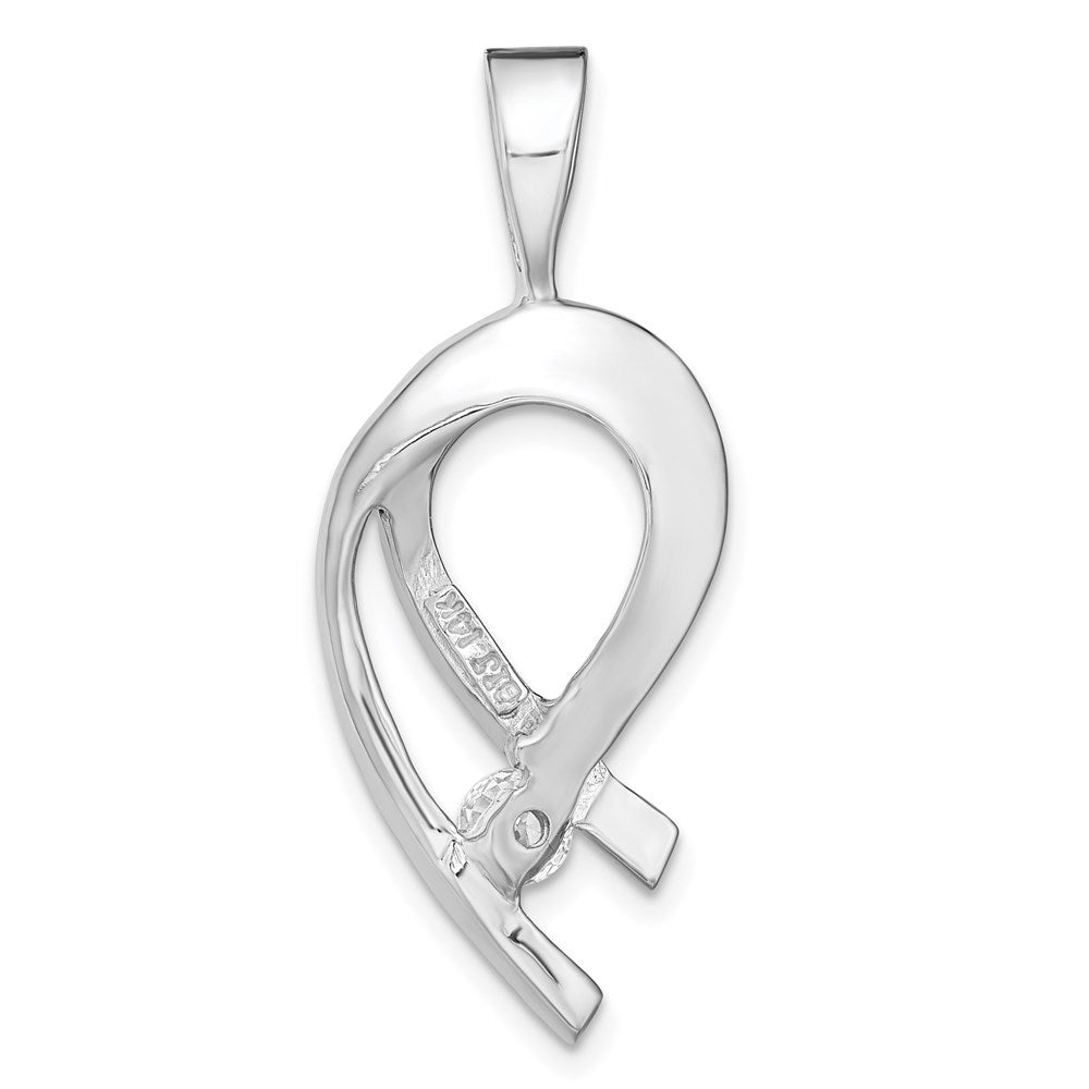 14k White Gold Holds 1-4mm stone, VS Diamond Slide
