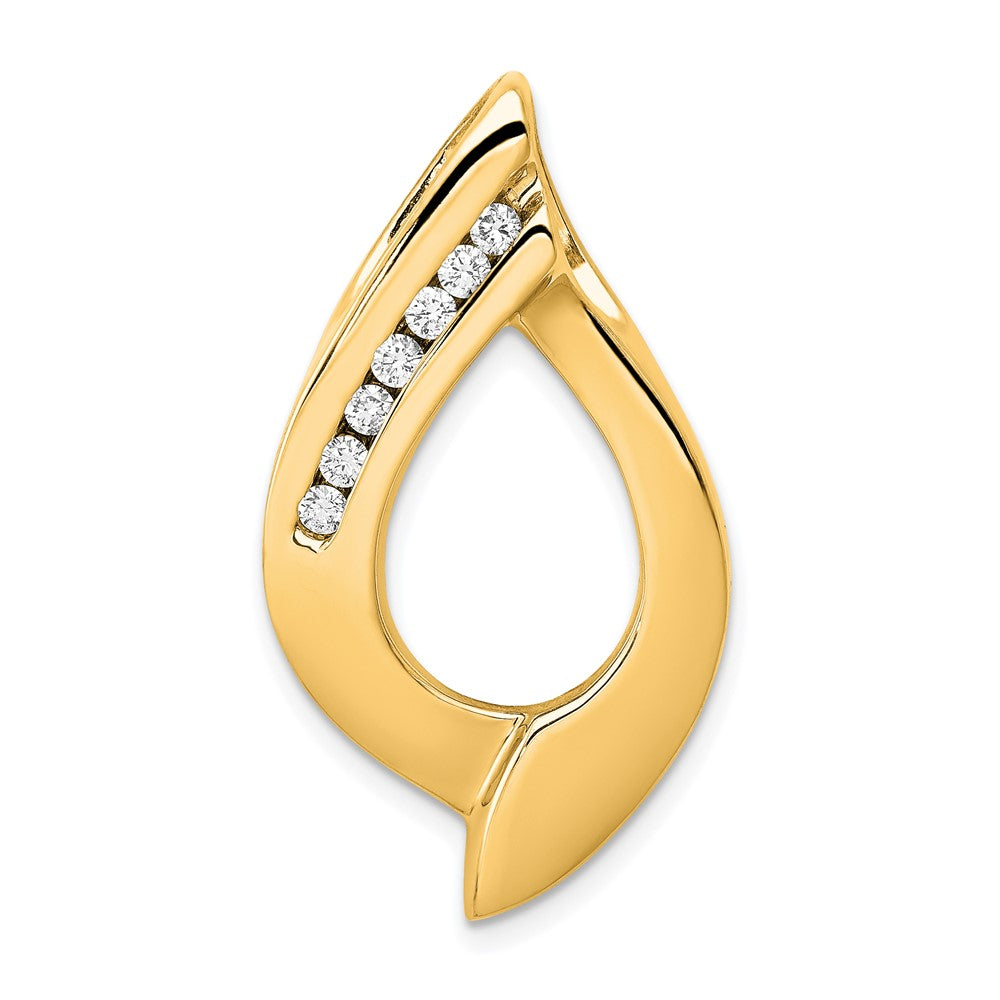 14k Holds 7-1.9mm stones, AA Diamond Slide