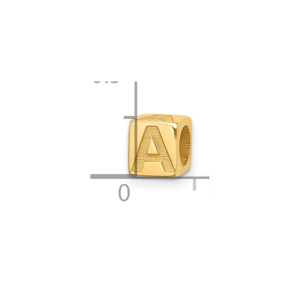 14ky Alphabet Bead Letter A