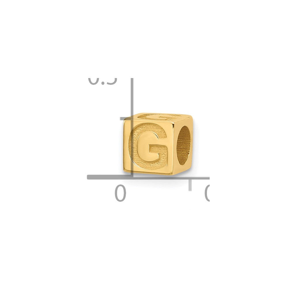 14ky Alphabet Bead Letter G