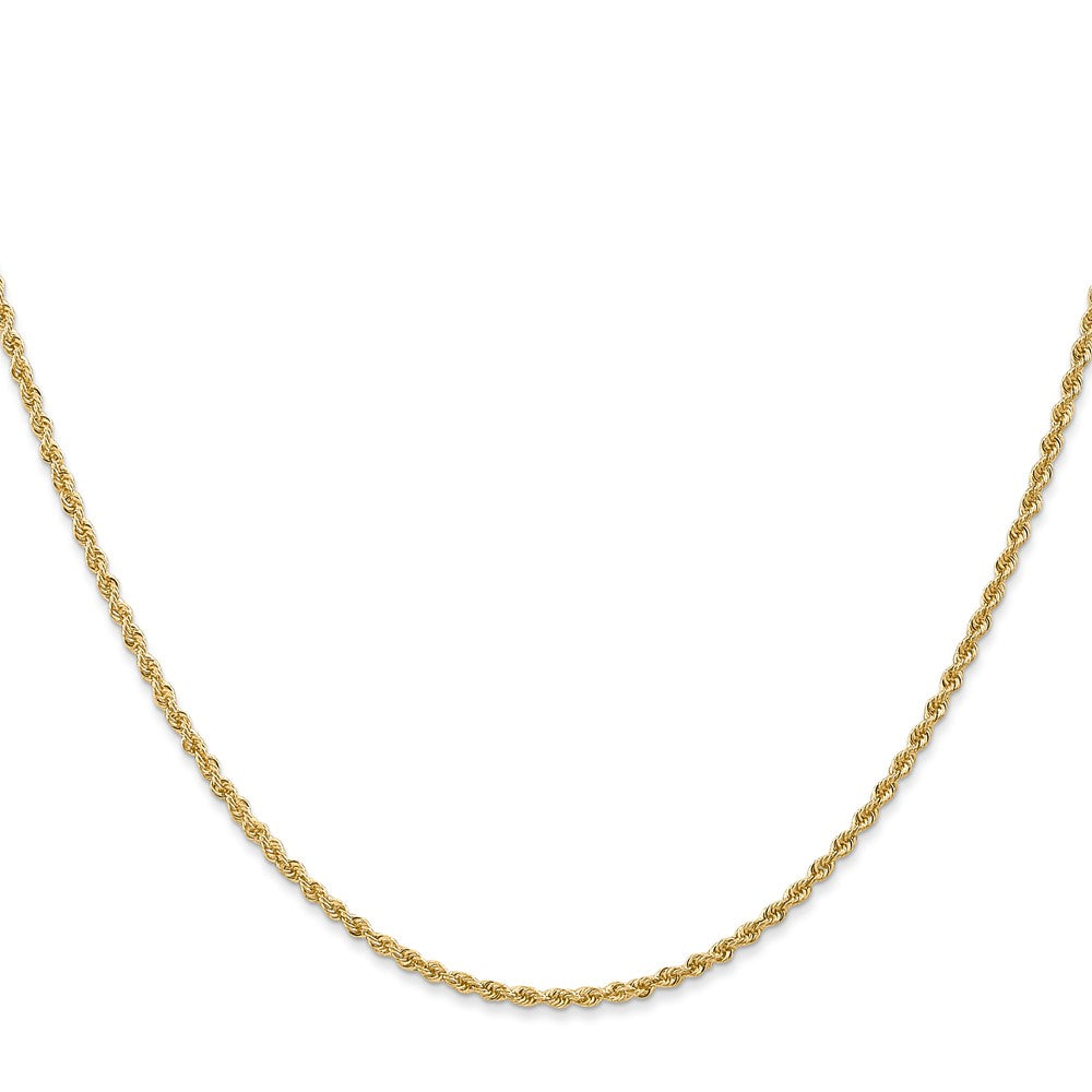 14K 28 inch 1.5mm Regular Rope with Lobster Clasp Chain