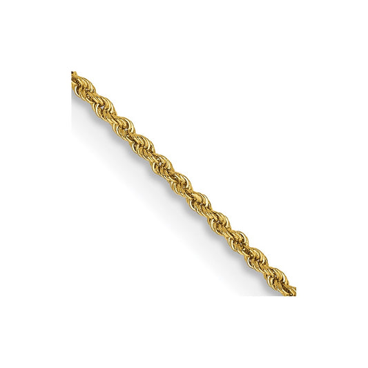 14K 28 inch 1.5mm Regular Rope with Lobster Clasp Chain