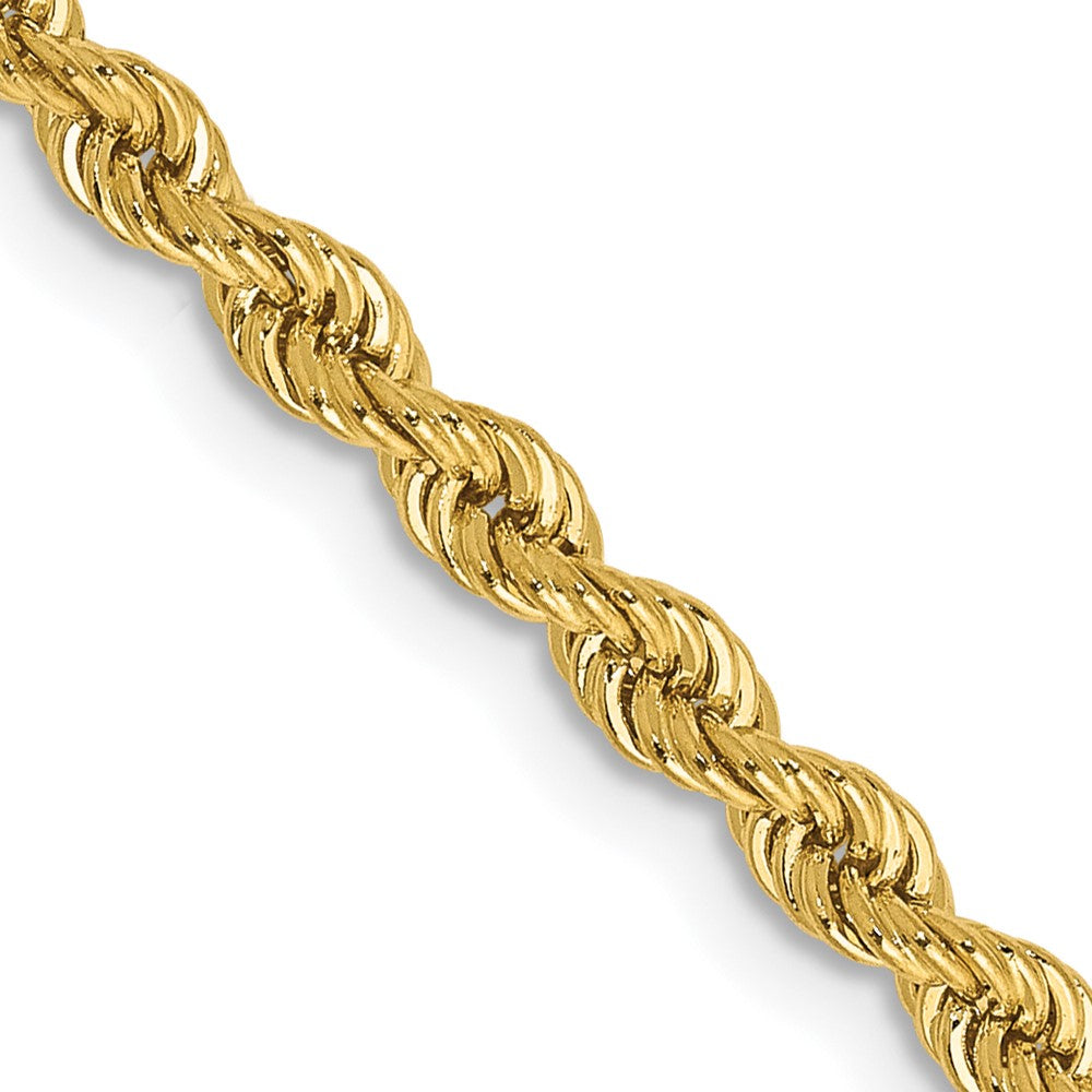 14K 22 inch 2.75mm Regular Rope with Lobster Clasp Chain