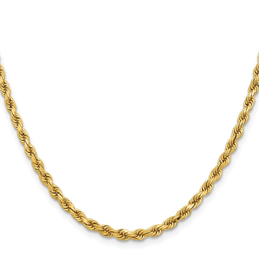 14K 18 inch 3.75mm Diamond-cut Rope with Lobster Clasp Chain