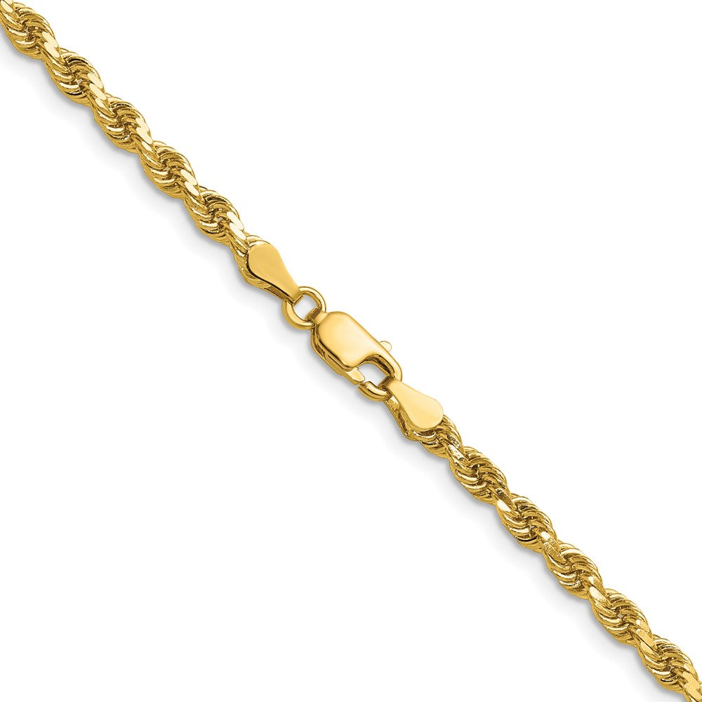 14K 26 inch 3.75mm Diamond-cut Rope with Lobster Clasp Chain
