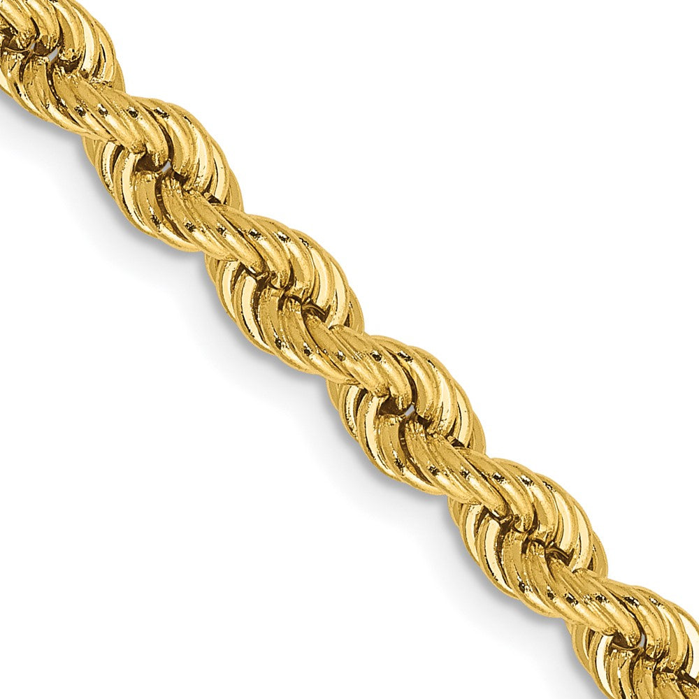 14K 26 inch 4mm Regular Rope with Lobster Clasp Chain