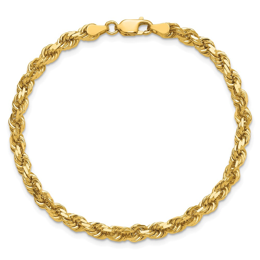 14K 4.25mm D/C Rope with Lobster Clasp Chain