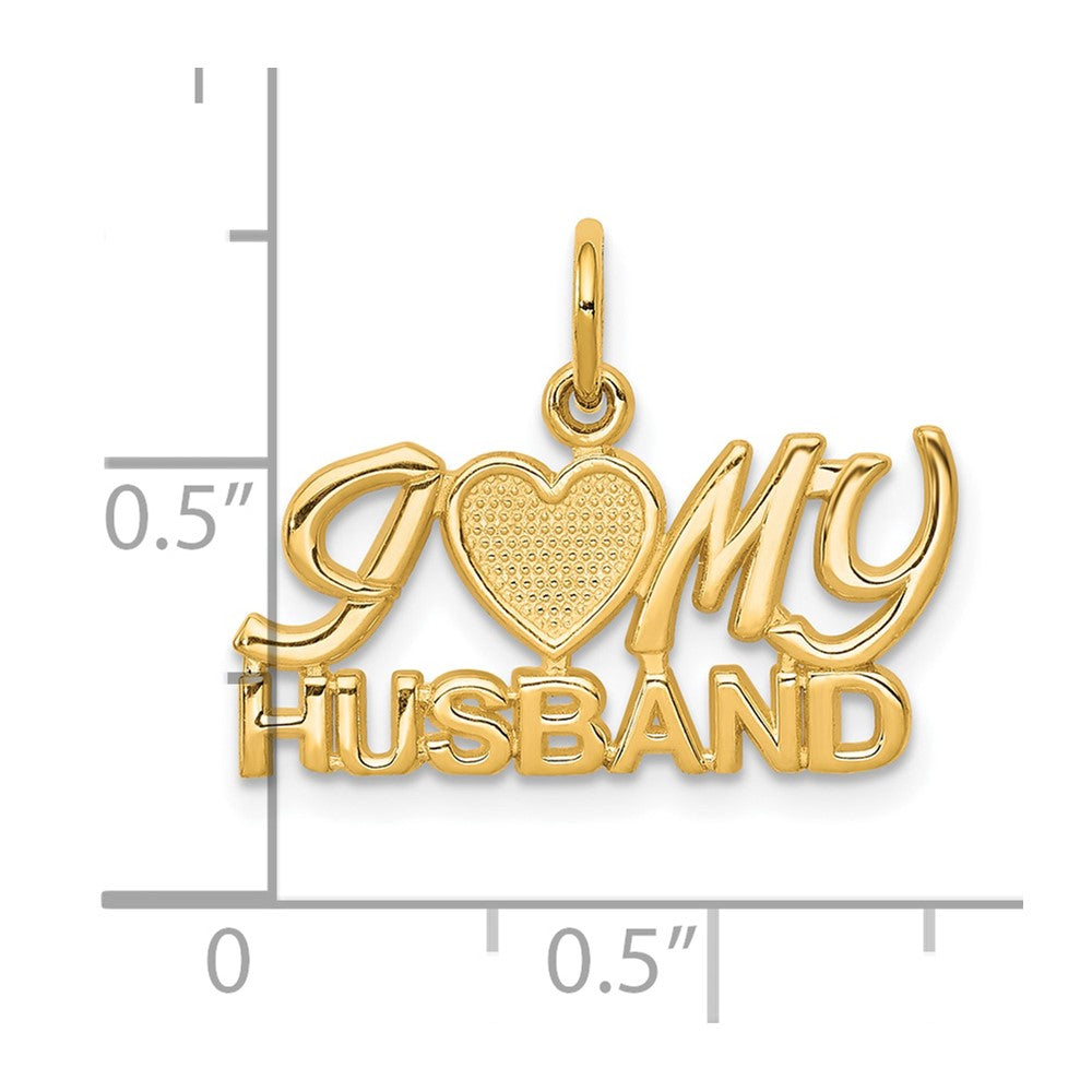 10K I LOVE My HUSBAND Charm