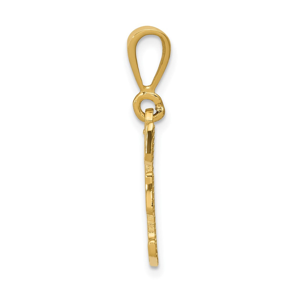 10KY Initial F Pendant
