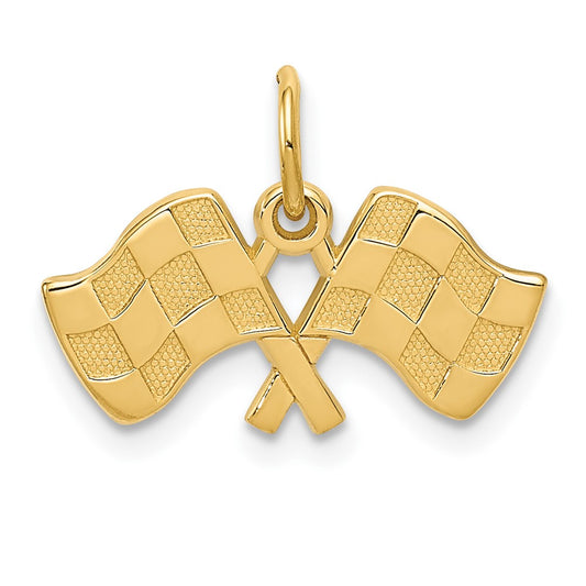10k Racing Flags Charm