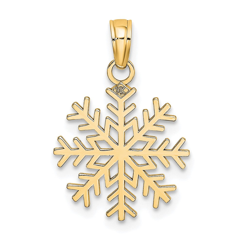 10k Snowflake Pendant