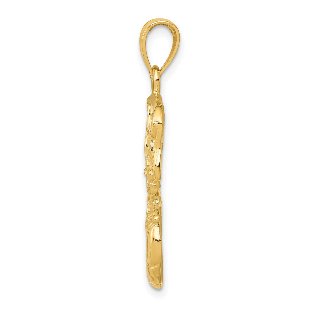 10K Swoosh Basketball and Net Pendant
