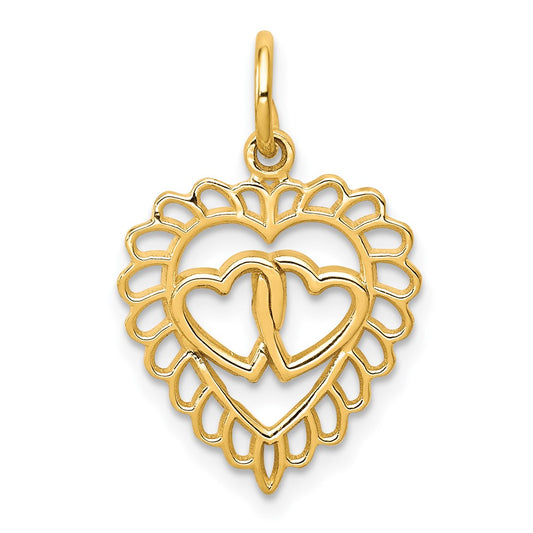 10k Heart Charm
