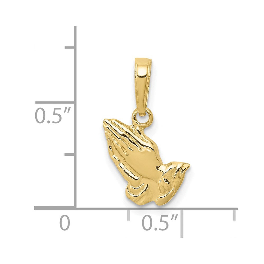 10K Praying Hands Pendant
