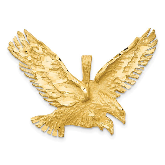 10k Eagle Charm w sandblast finish