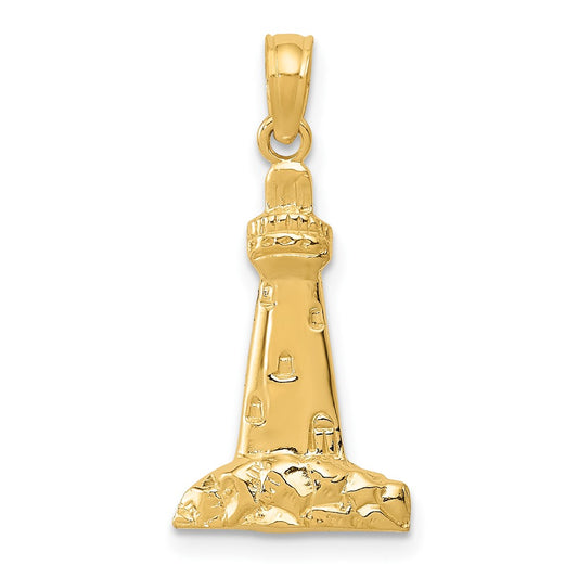 10k Lighthouse Pendant