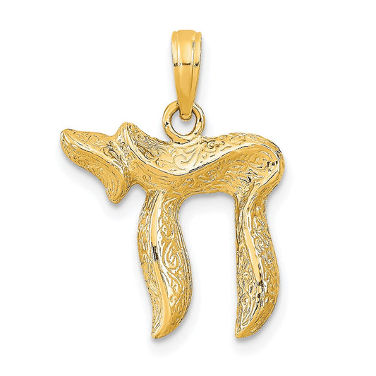 10K Chai Pendant