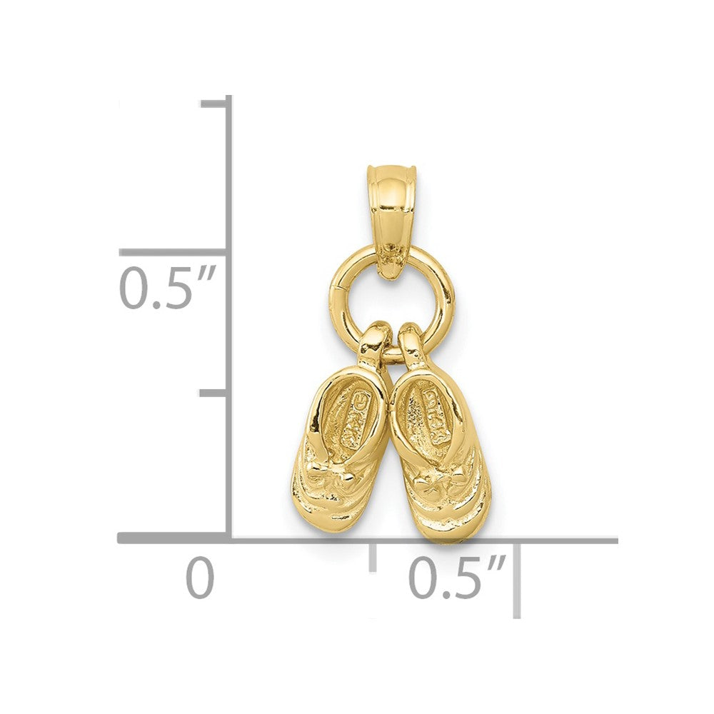 10k 3D Moveable Shoes Charm