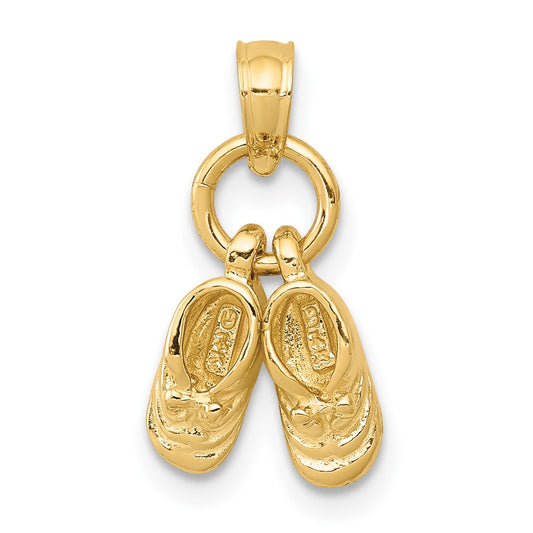10k 3D Moveable Shoes Charm