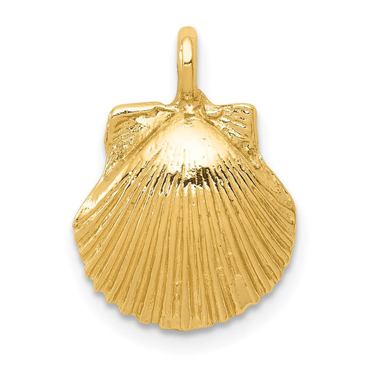 10k Seashell Pendant