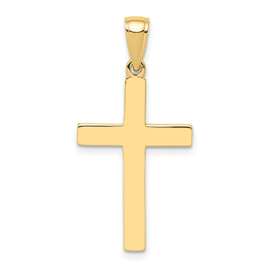 10k Polished Cross Pendant