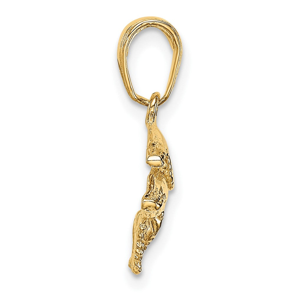 10K Mother and Humpback Whale Pendant