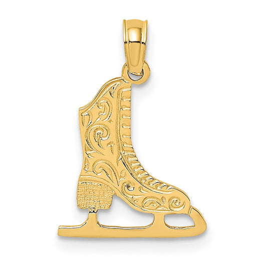 10K Ice Skate Charm