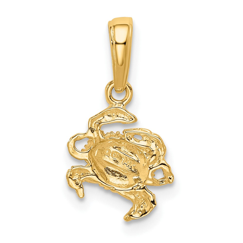 10k Crab Pendant