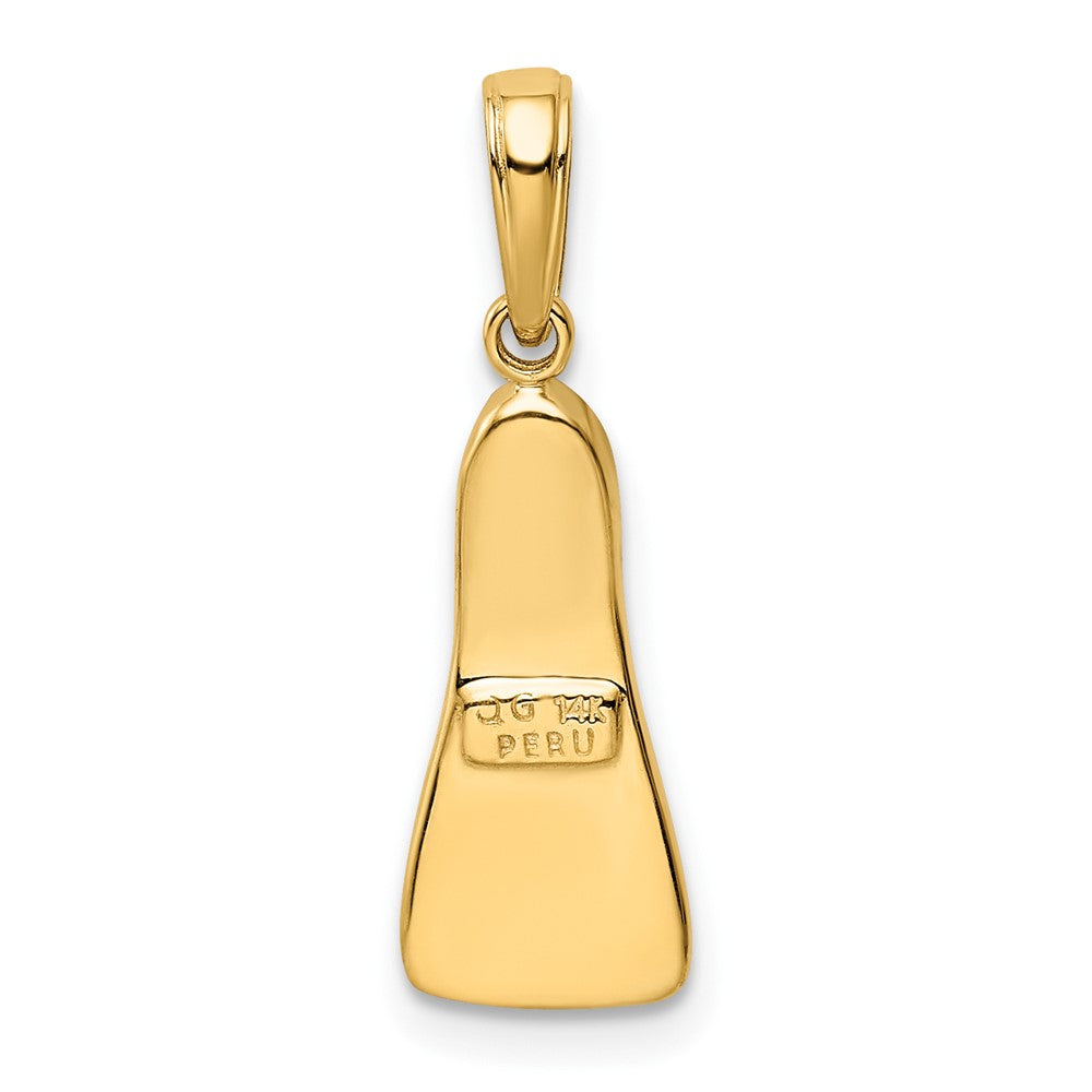10K  3D Scuba Flipper Pendant