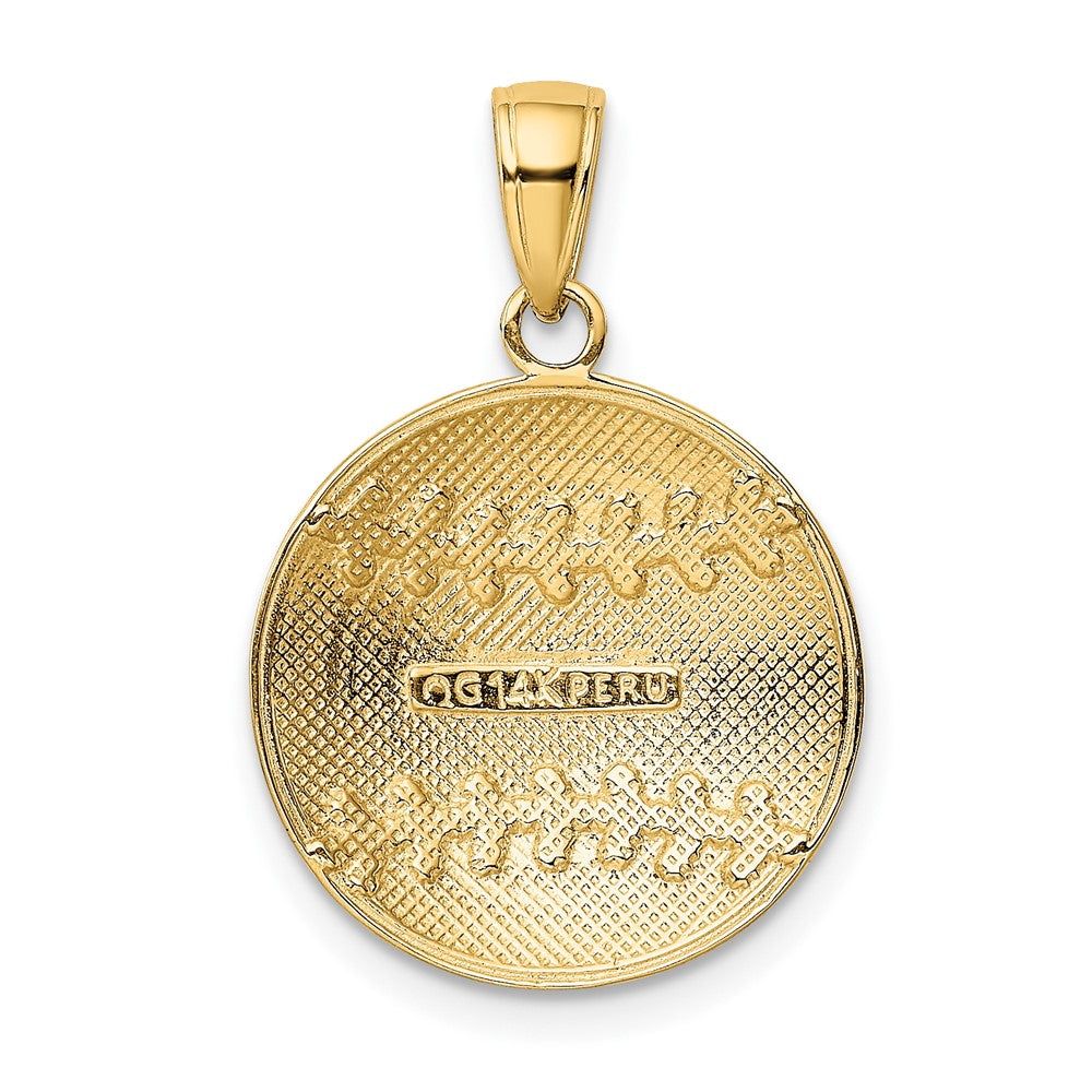 10K Diamond-Cut Baseball Charm
