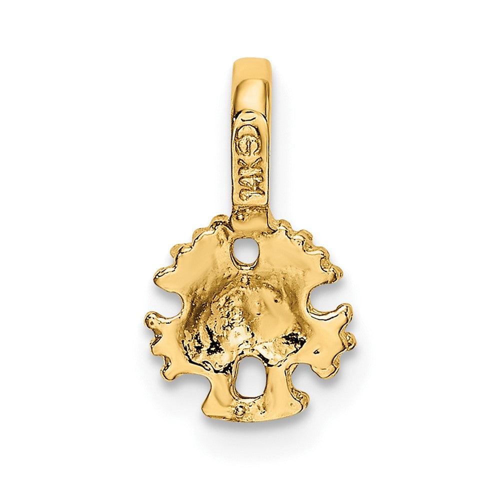 10K Mini Sand Dollar w/ Fixed Bail Charm