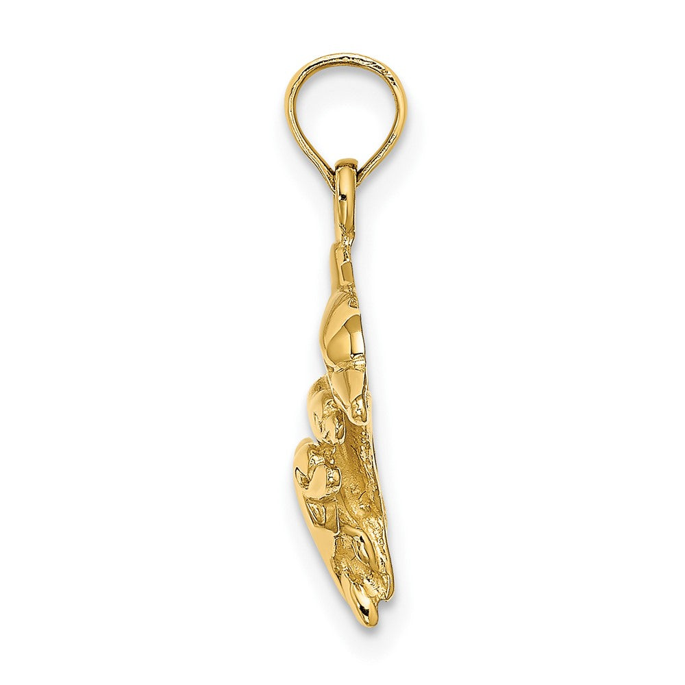 10K Dolphin w/ 2 Dolphins Charm