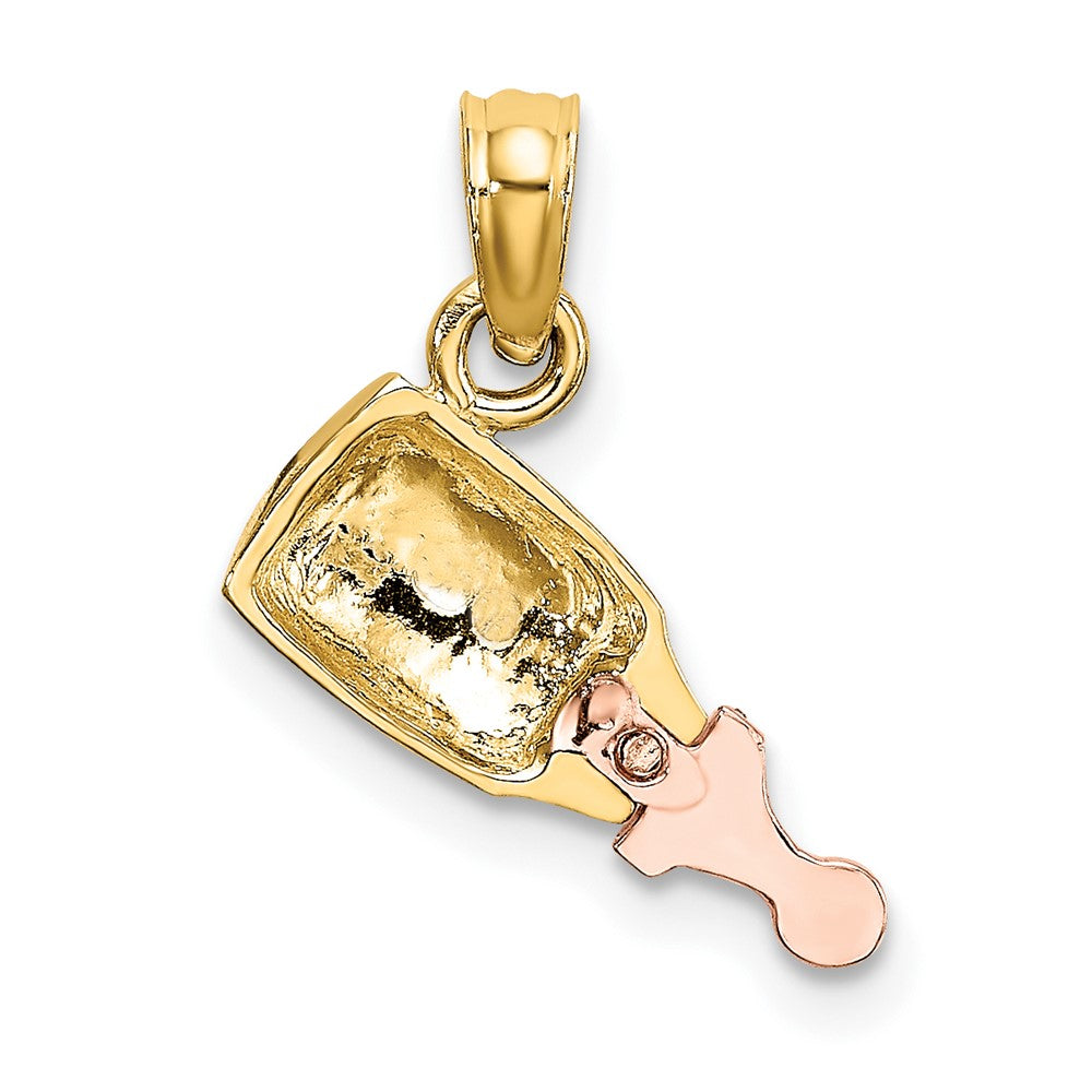 10k Two-Tone Bottle Charm