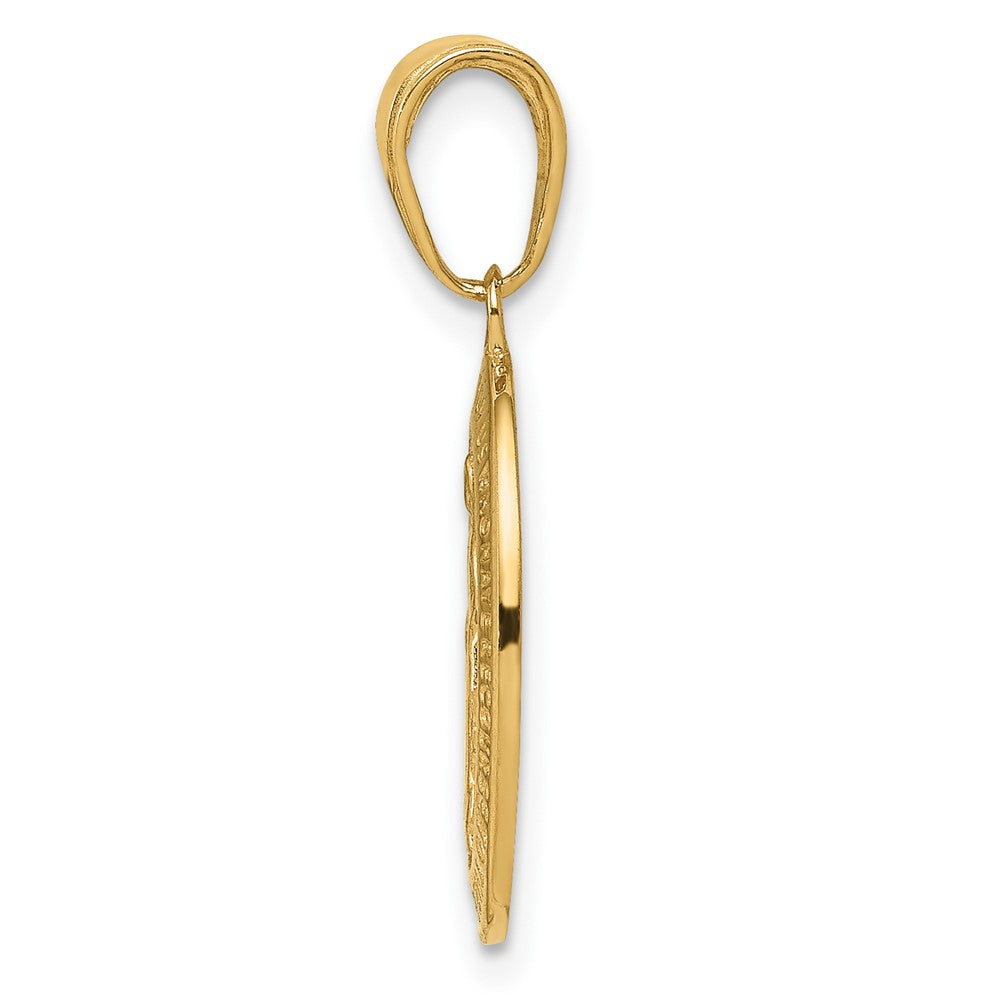 10k Virgin Mary Medal Pendant