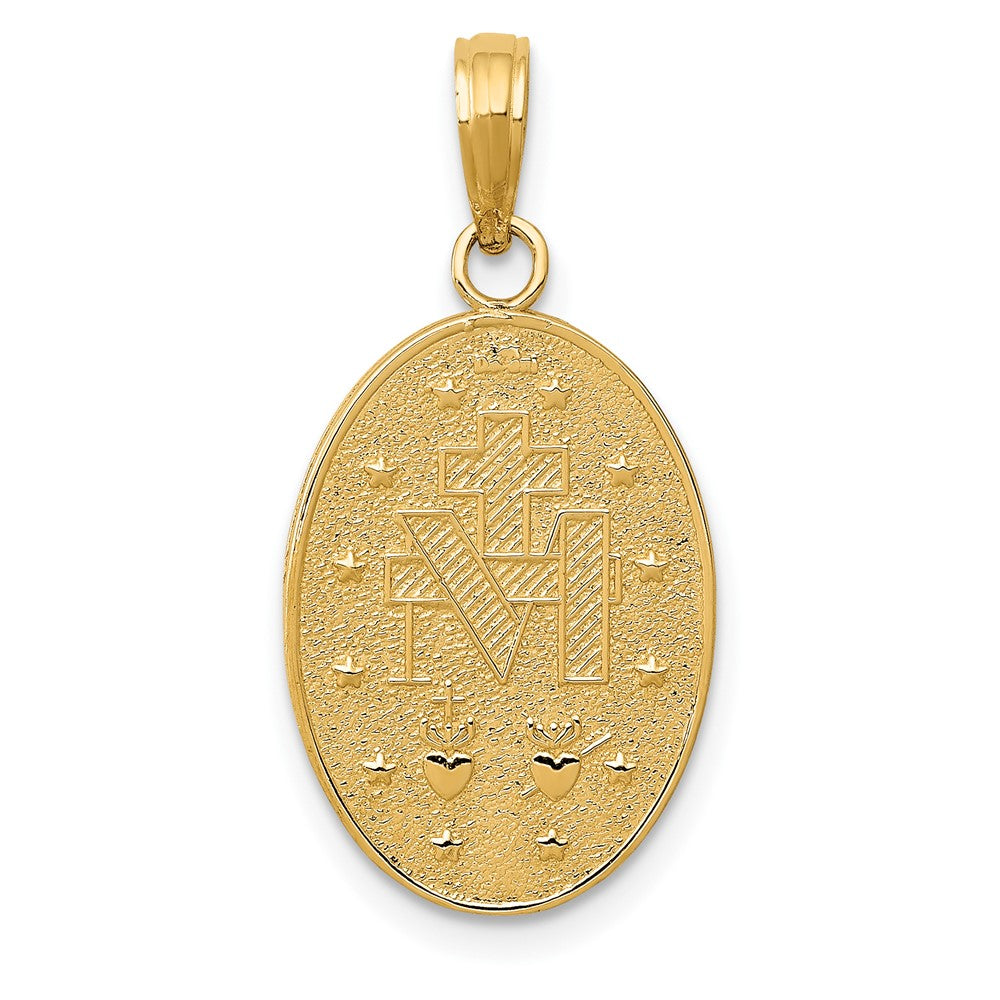 10k Virgin Mary Medal Pendant