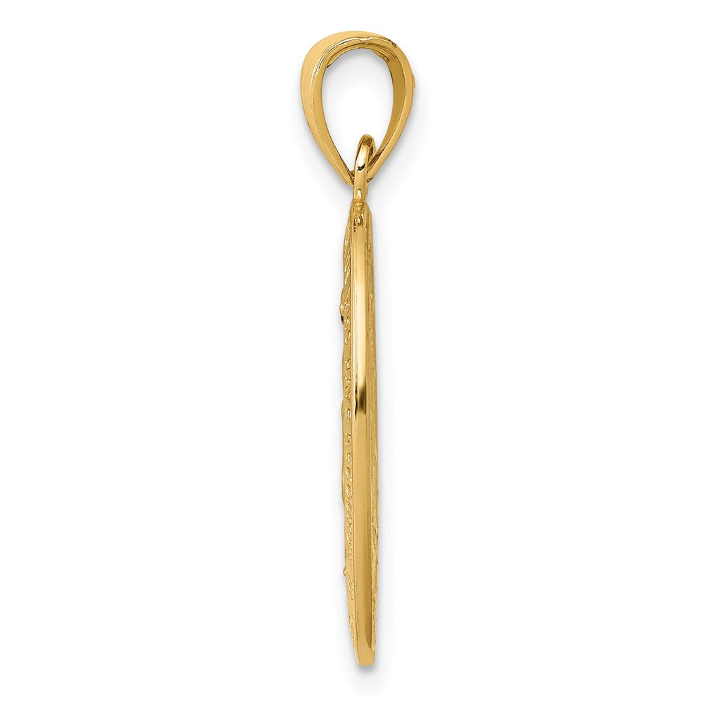 10k Virgin Mary Medal Pendant