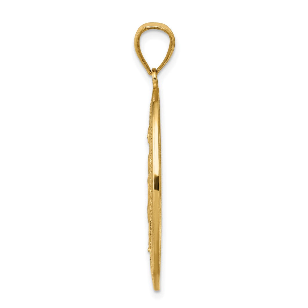 10k Virgin Mary Medal Pendant